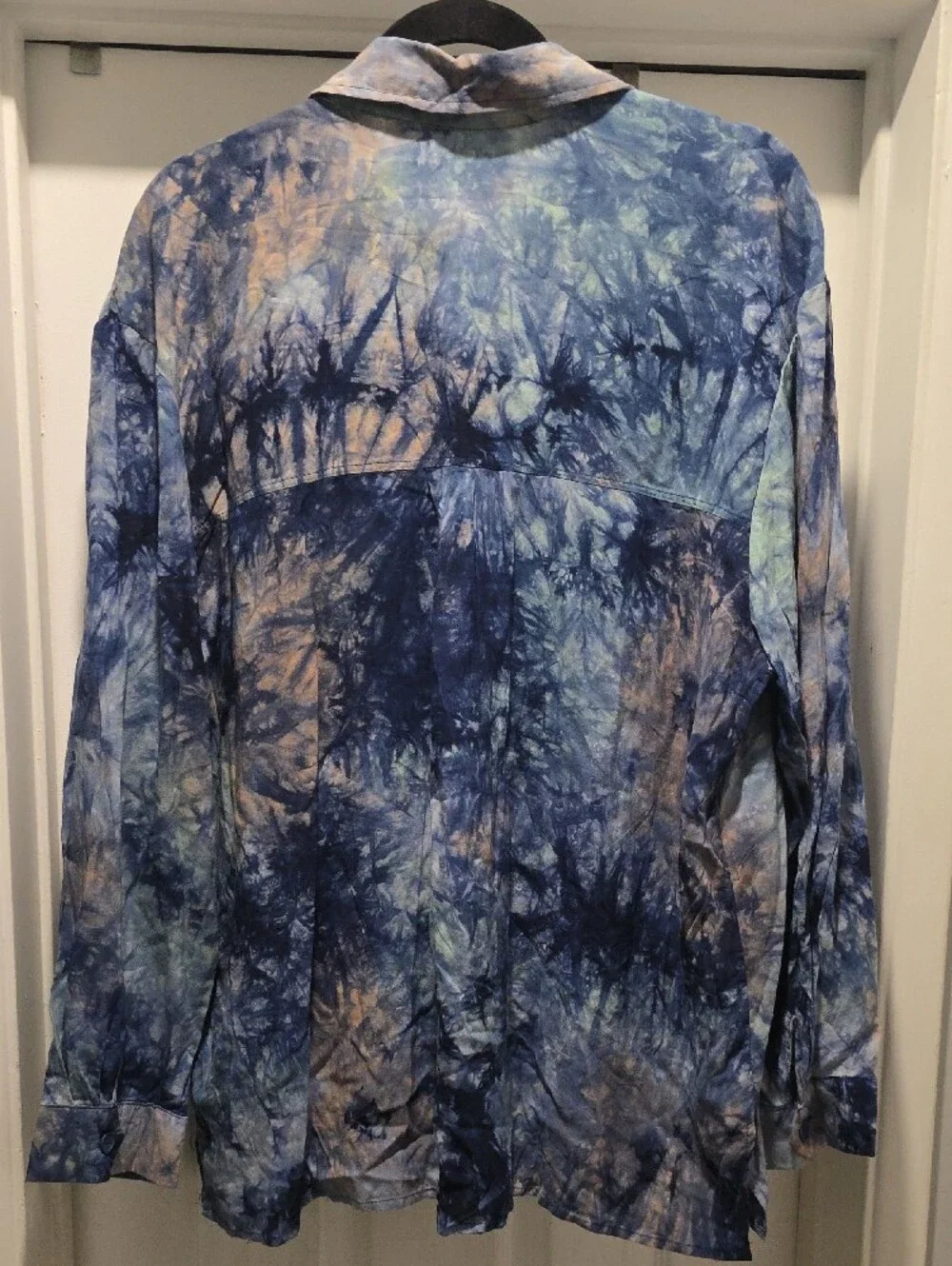 New Look Blue Tie-Dye Shirt